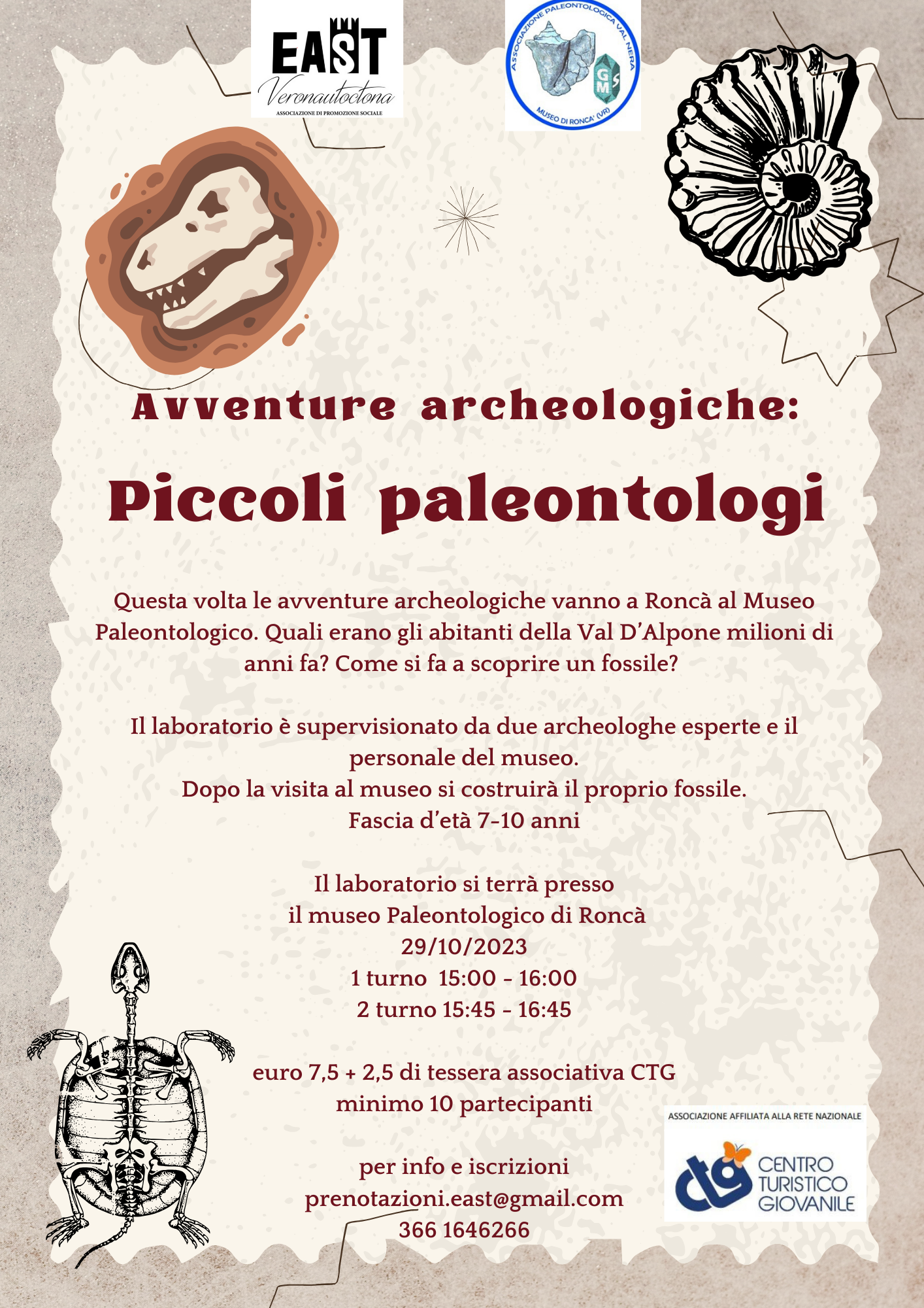Avventure archeologiche: piccoli paleontologi